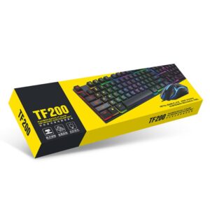 Wired Keyboard and Mouse Kit Gaming RGB TF200